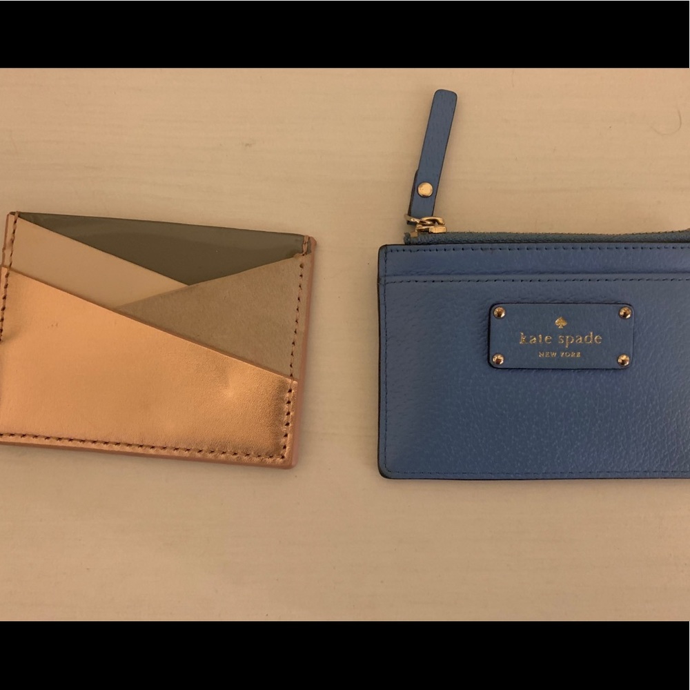Kate Spade wristlet and leather wallet